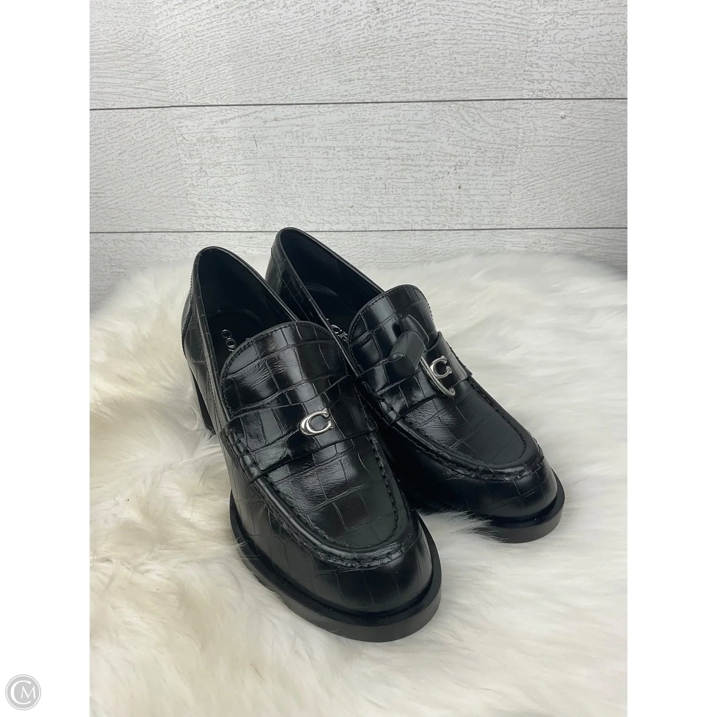 Shoes Designer By Coach In Black, Size: 9