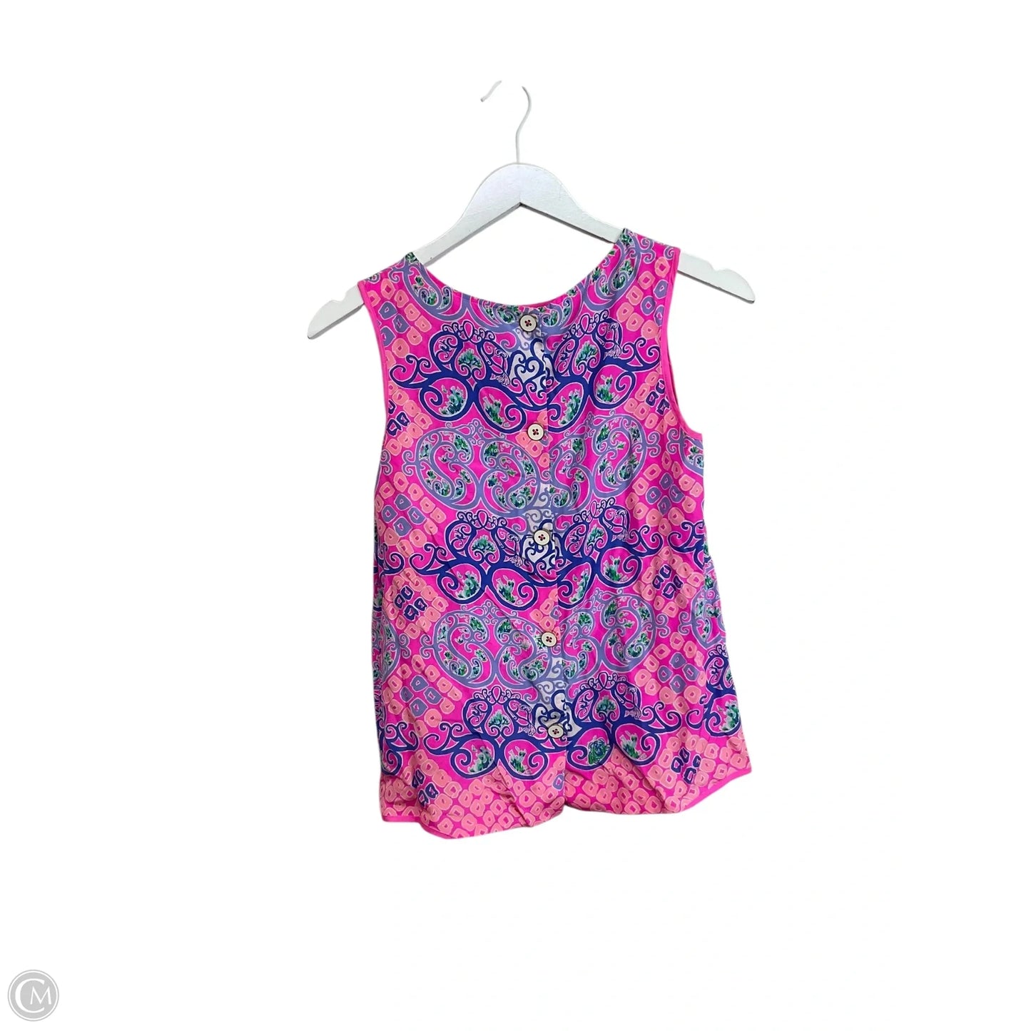 Top Sleeveless Designer By Lilly Pulitzer In Pink, Size: Xs