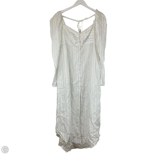 Dress Casual Maxi By Free People In White, Size: L