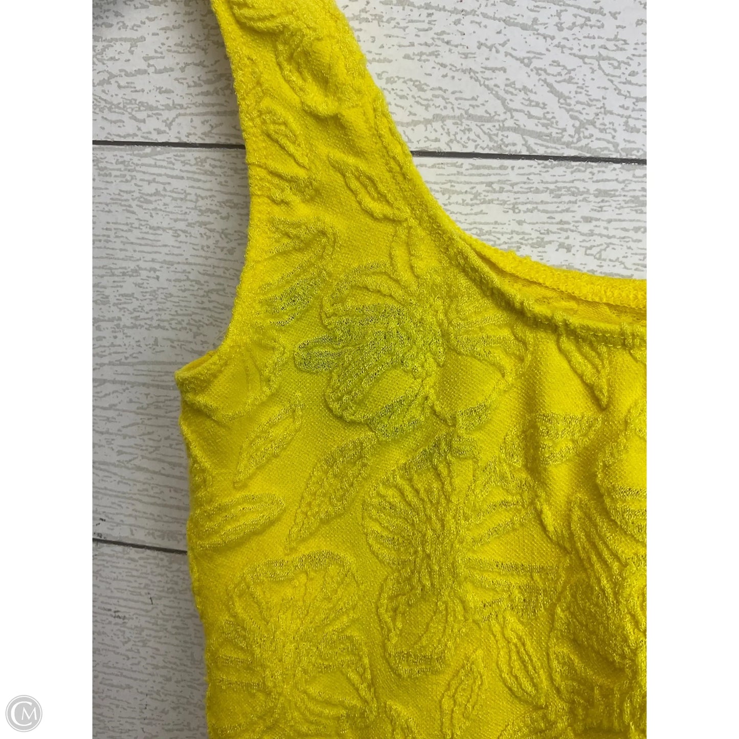 Top Sleeveless By Anthropologie In Yellow, Size: S