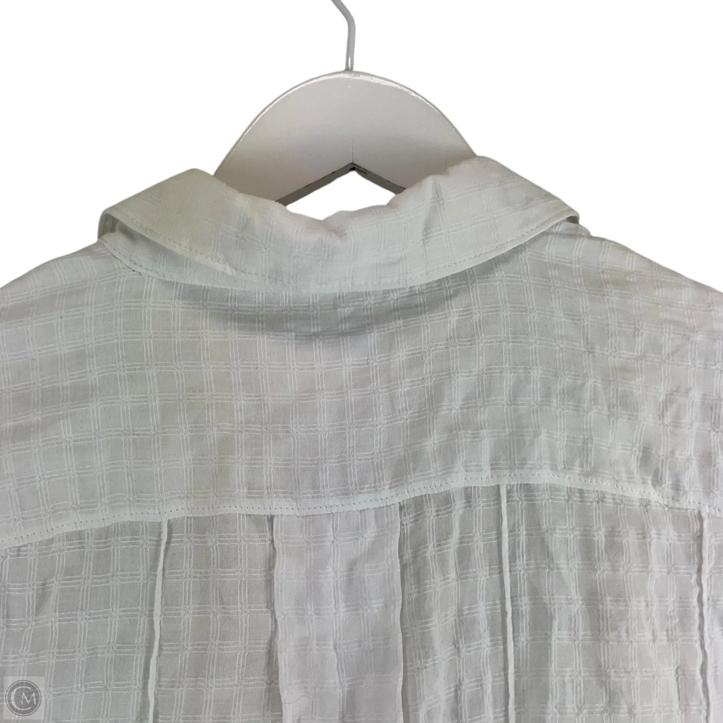 Top Long Sleeve By Anthropologie In White, Size: M
