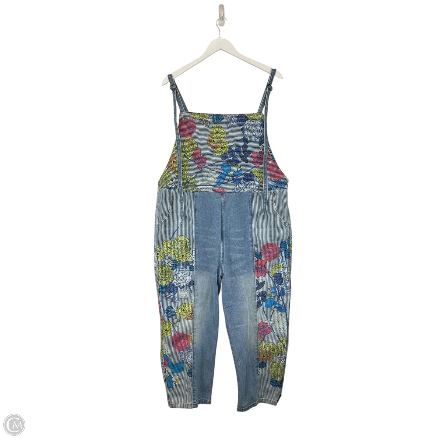 Overalls By Clothes Mentor In Blue Denim, Size: 12
