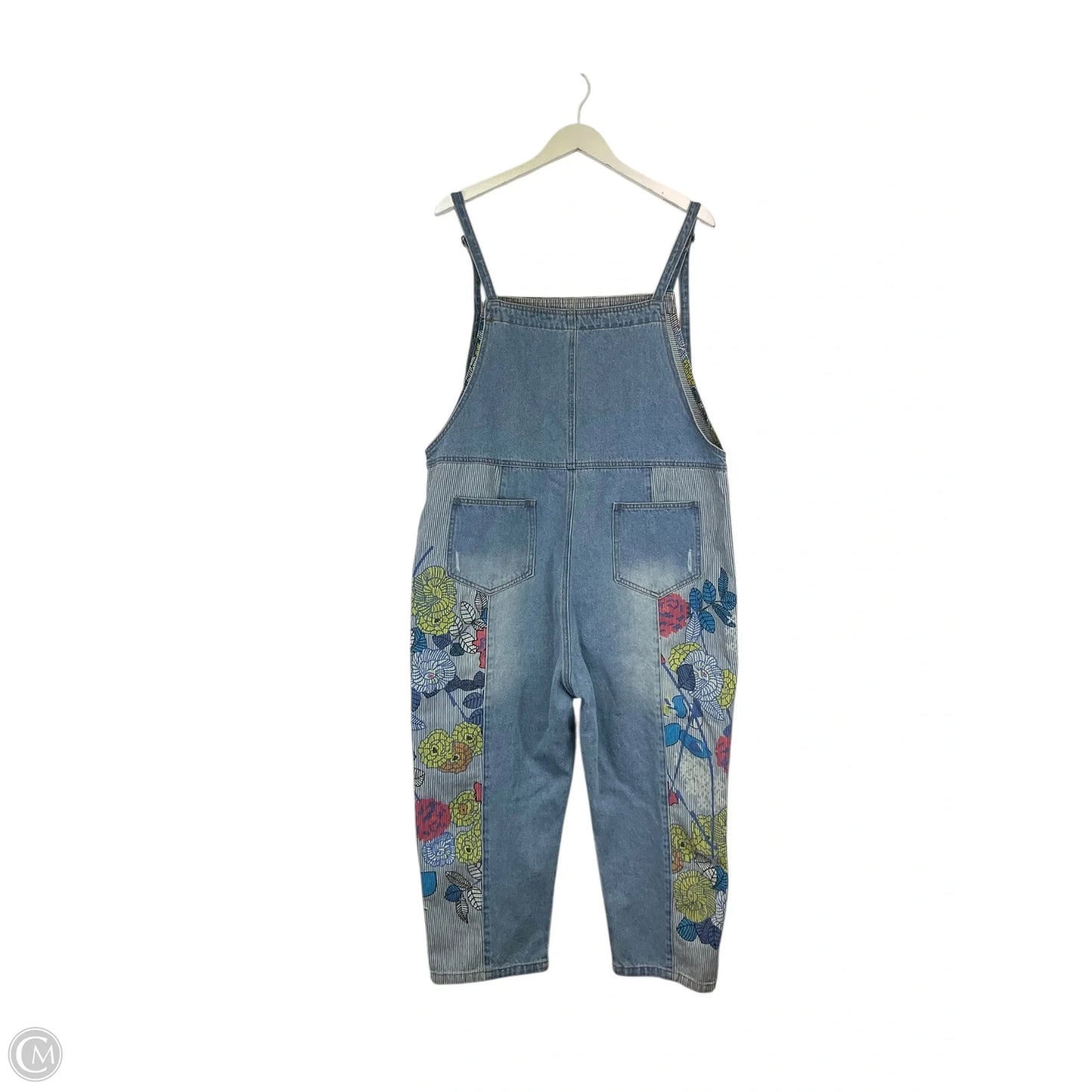 Overalls By Clothes Mentor In Blue Denim, Size: 12