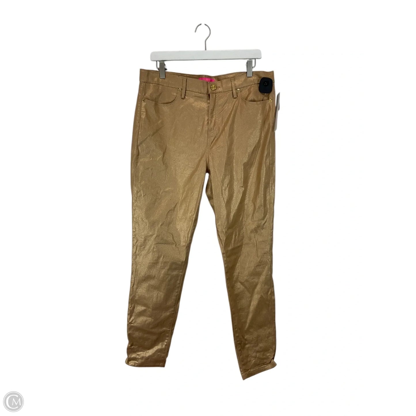 Pants Designer By Lilly Pulitzer In Gold, Size: 14