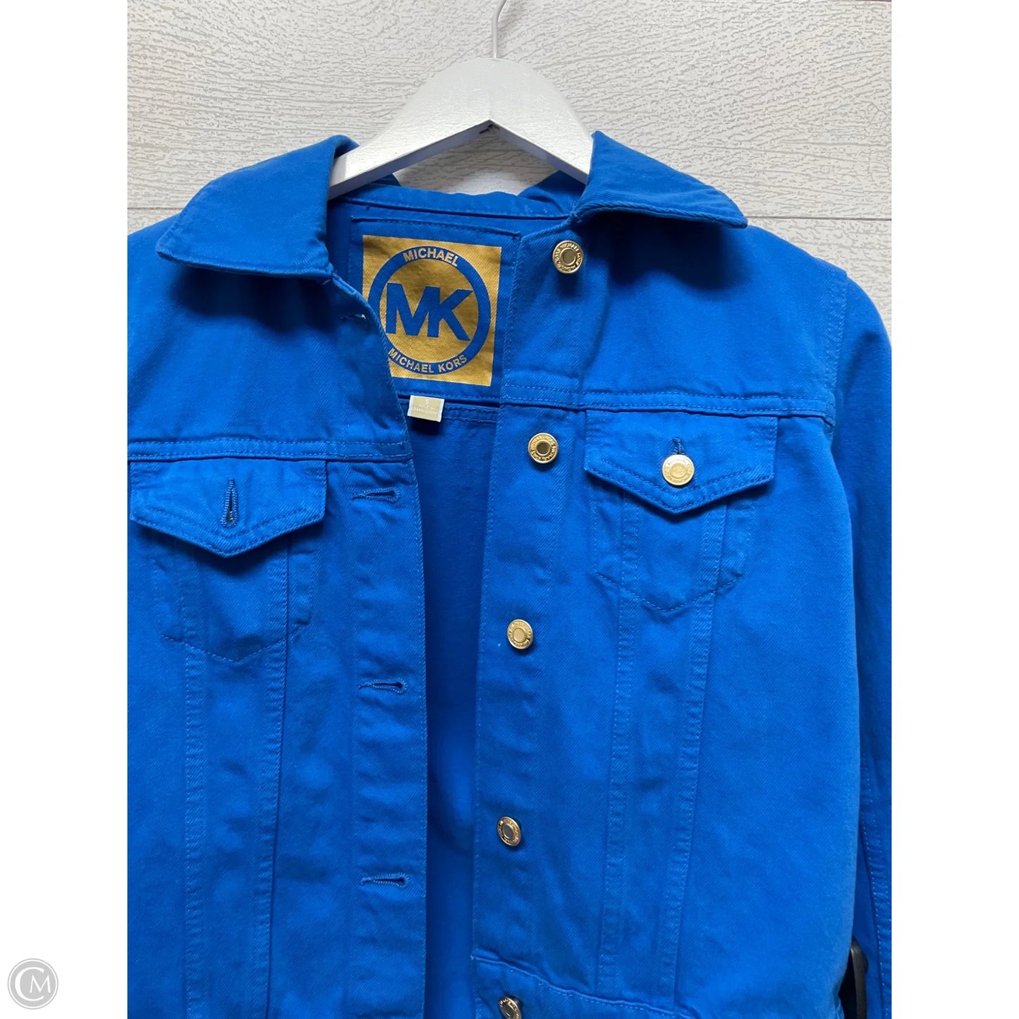 Jacket Denim By Michael By Michael Kors In Blue Denim, Size: S