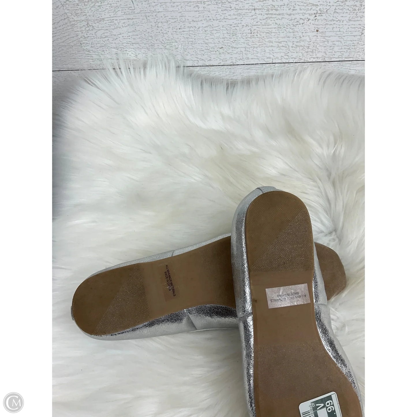 Shoes Flats By Dolce Vita In Silver, Size: 9