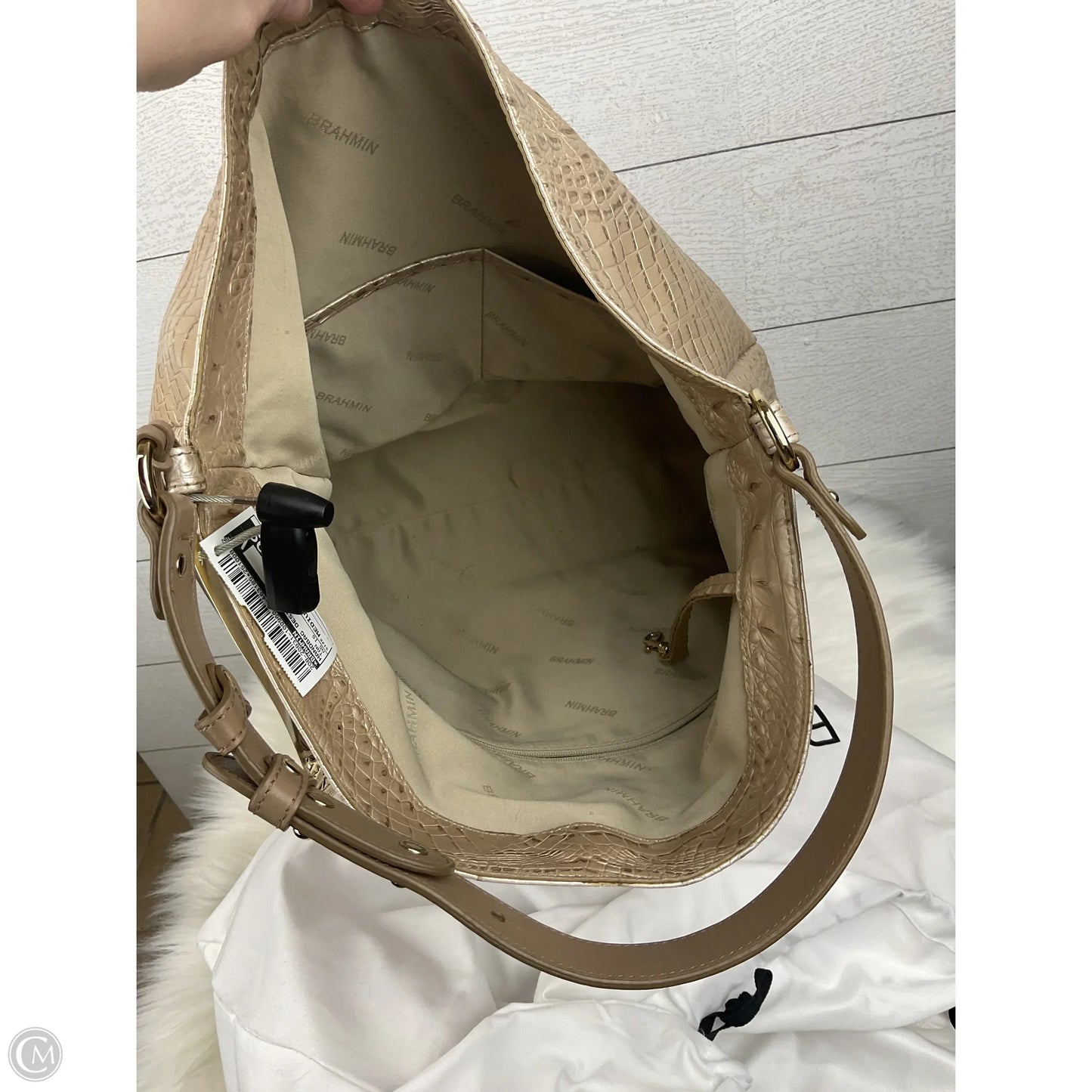 Handbag Designer By Brahmin, Size: Medium