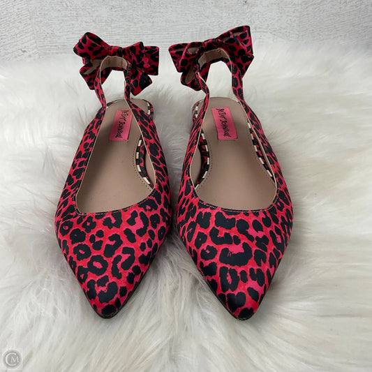 Shoes Flats By Betsey Johnson In Red, Size: 6.5