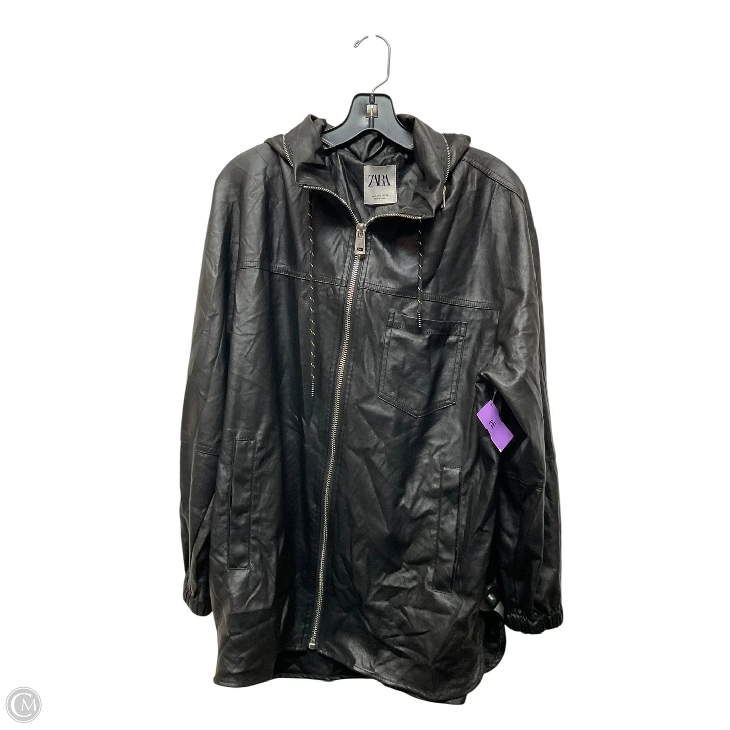 Jacket Moto By Zara In Black, Size: S