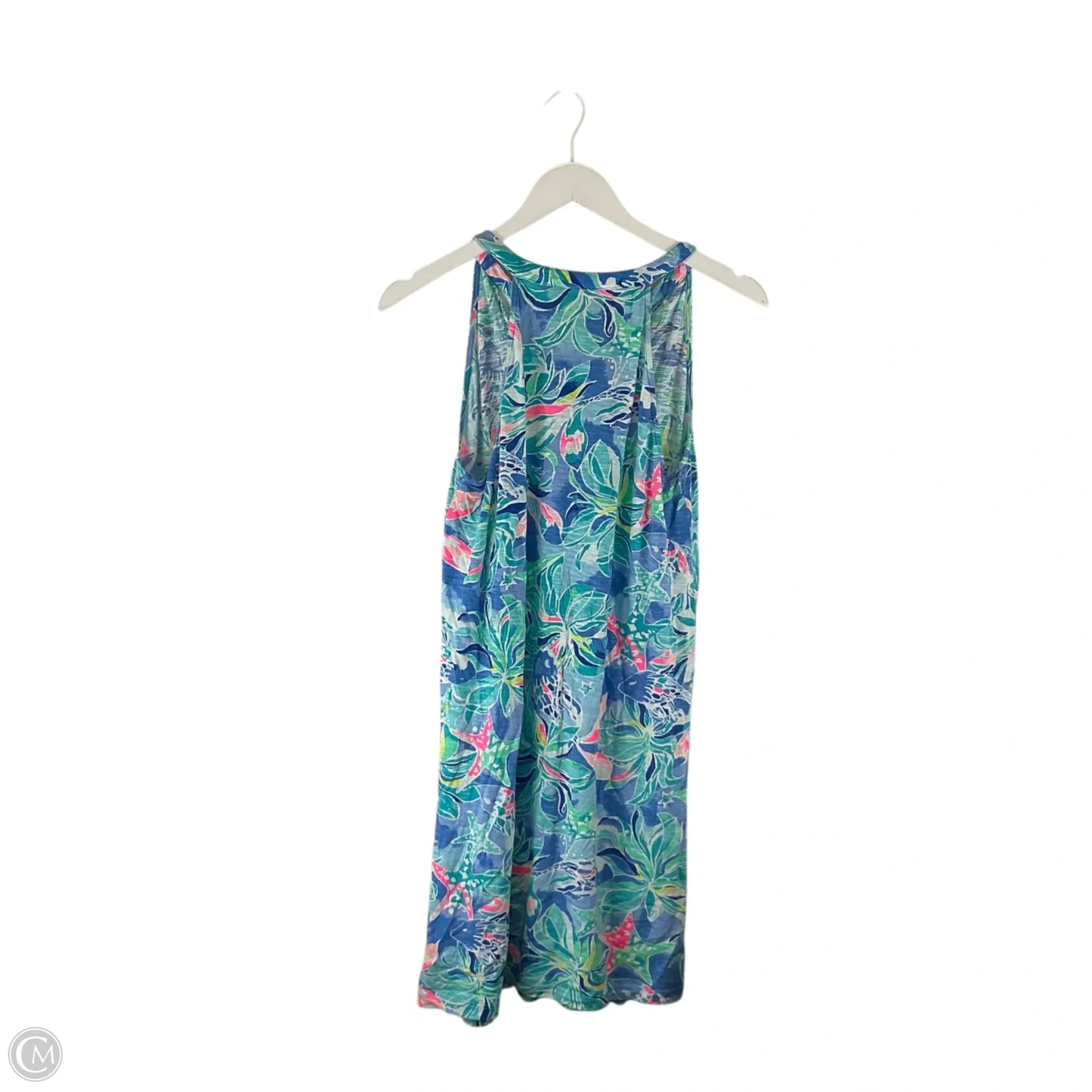 Dress Designer By Lilly Pulitzer In Blue & Green, Size: M