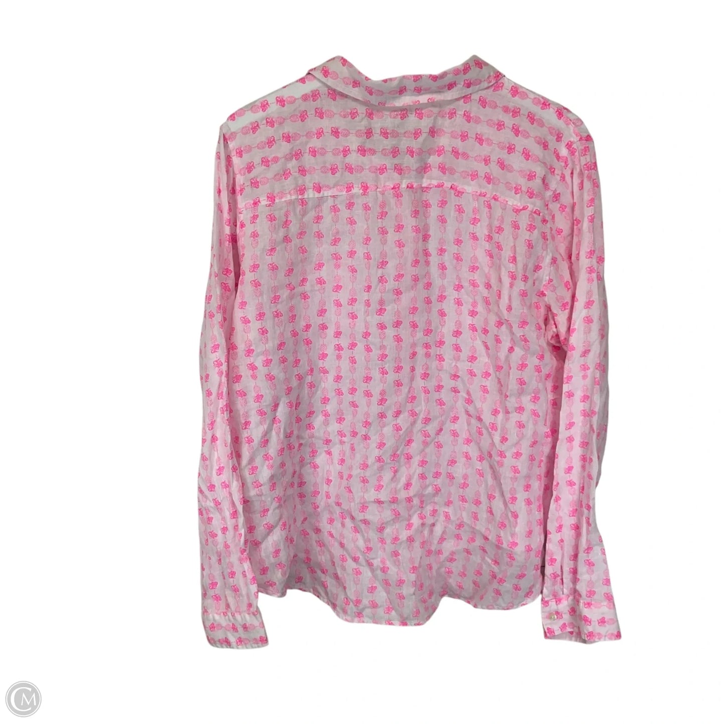 Top Long Sleeve Designer By Lilly Pulitzer In Pink, Size: Xl