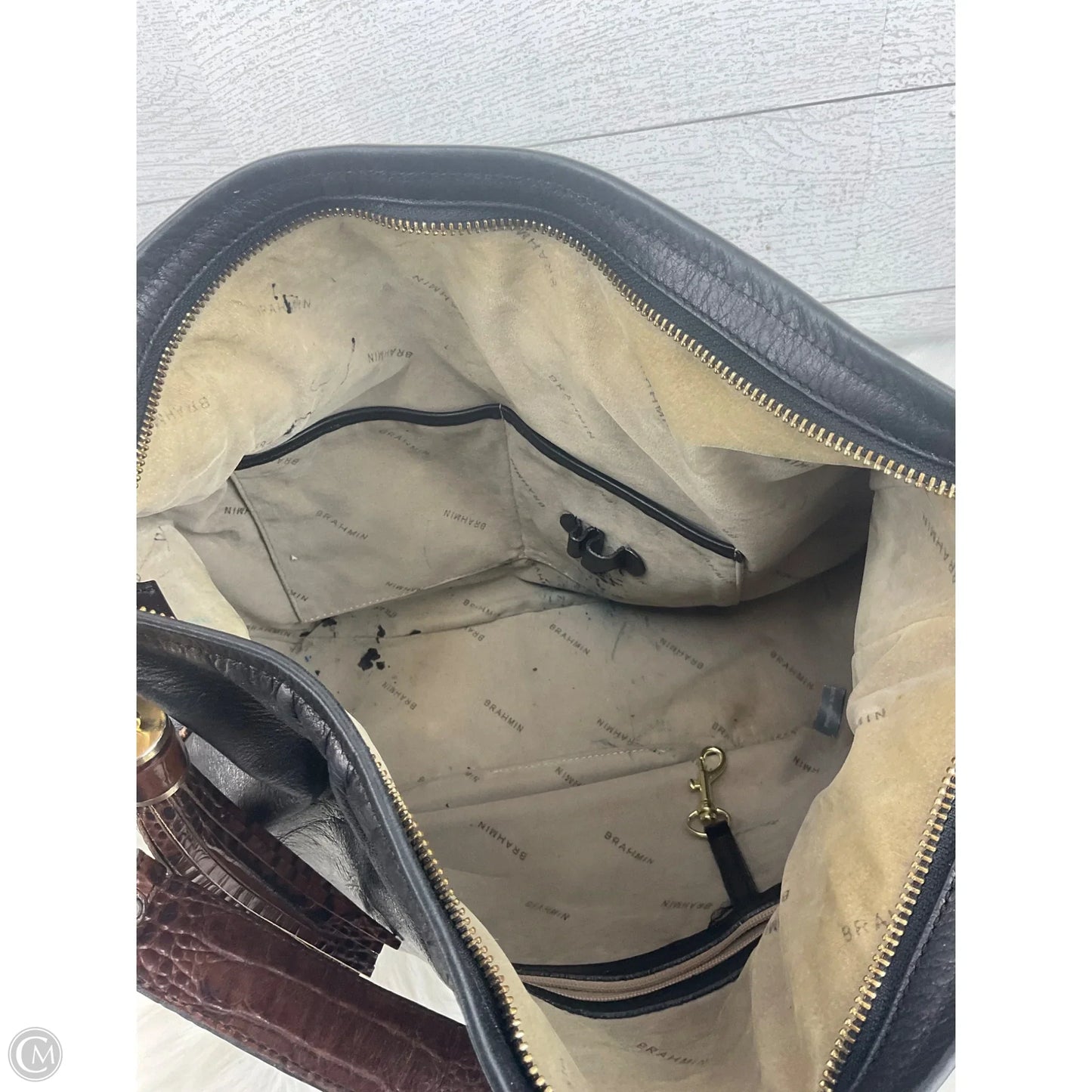 Handbag Designer By Brahmin, Size: Medium