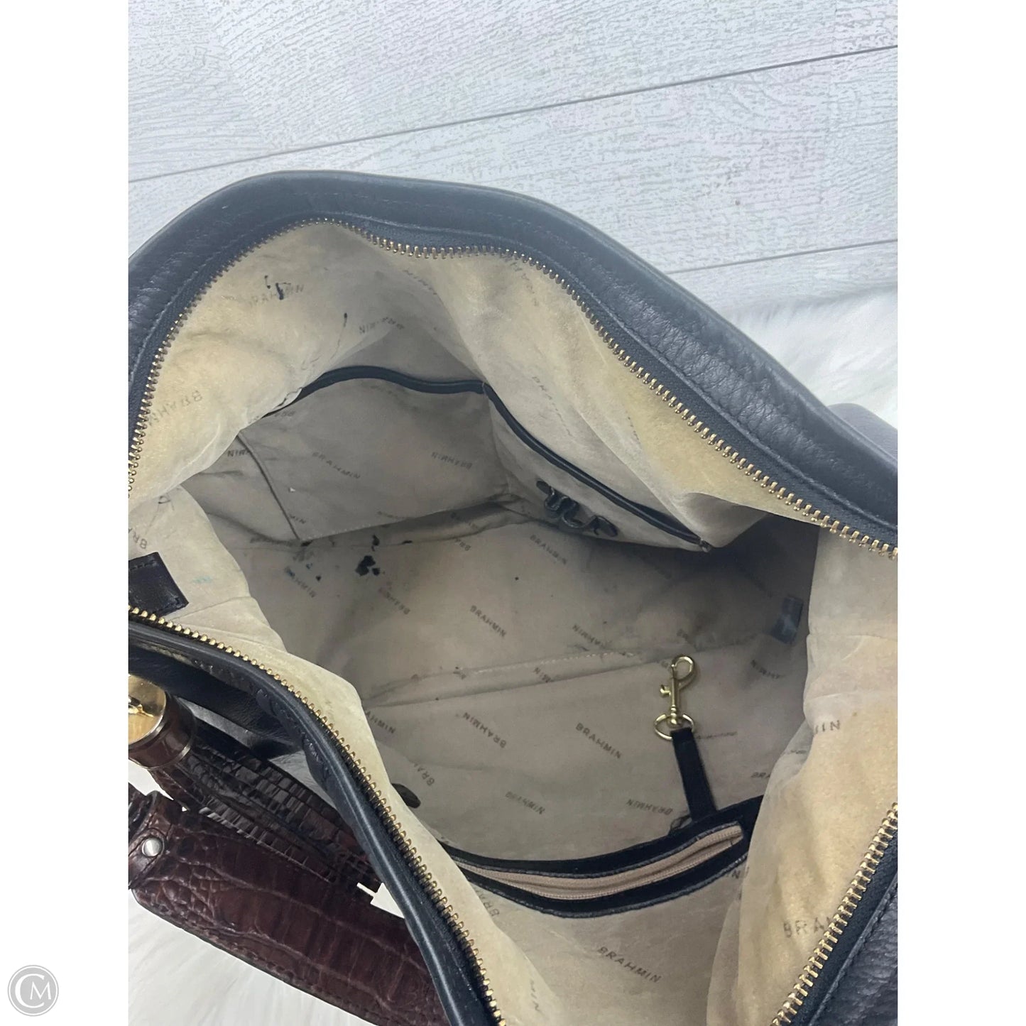 Handbag Designer By Brahmin, Size: Medium