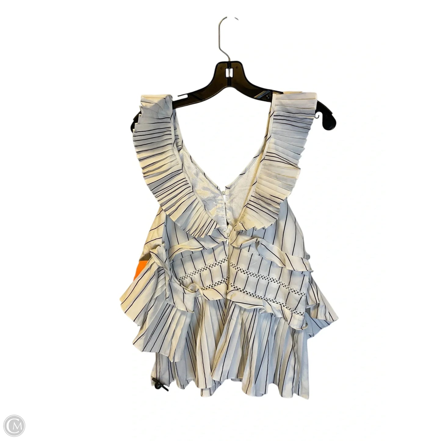 Top Short Sleeve By Clothes Mentor In White, Size: L