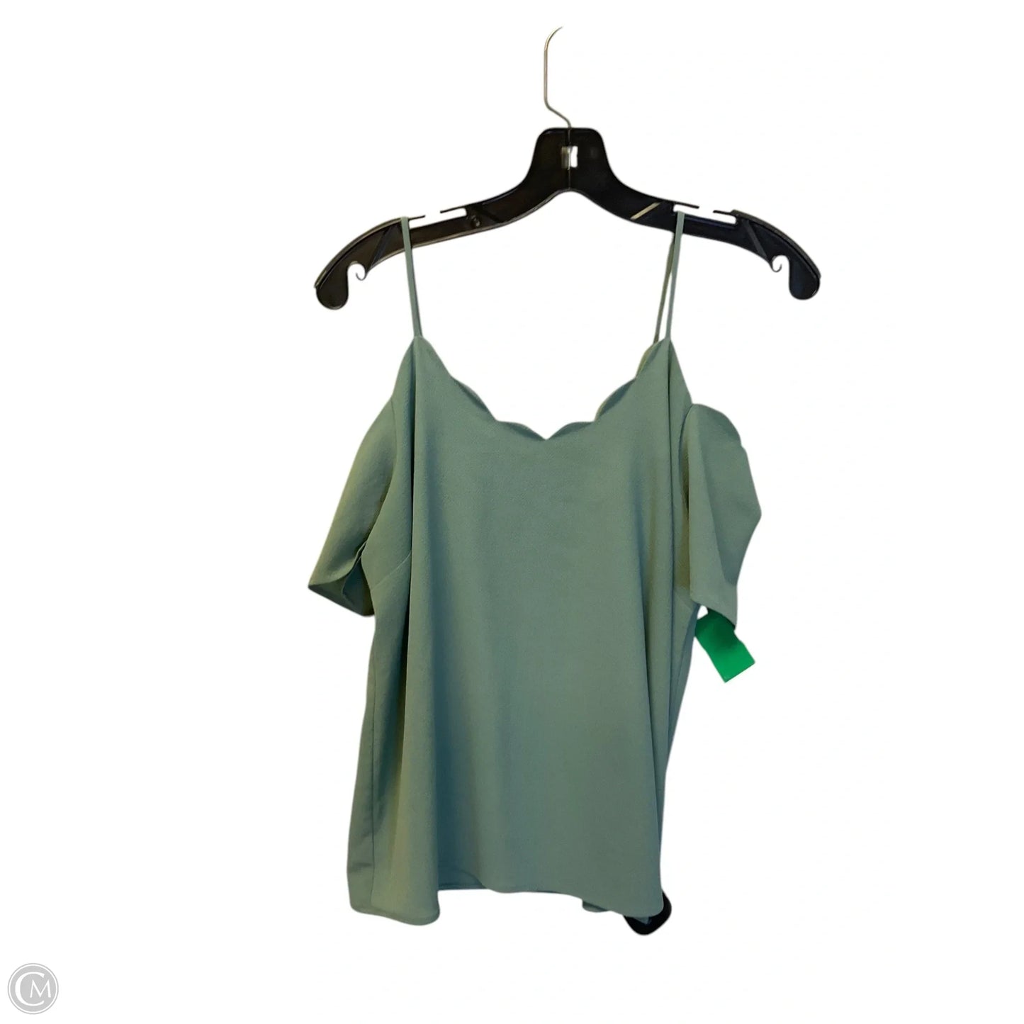Top Sleeveless By Monteau In Blue, Size: L