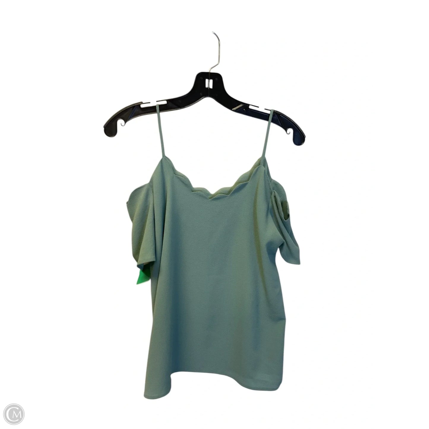 Top Sleeveless By Monteau In Blue, Size: L