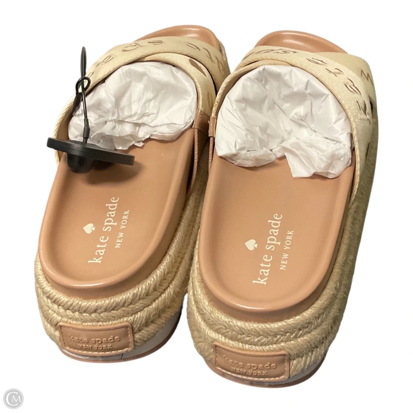 Sandals Designer By Kate Spade In Tan, Size: 7.5