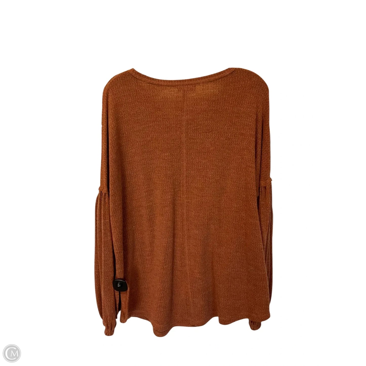 Top Long Sleeve By Easel In Tan, Size: S