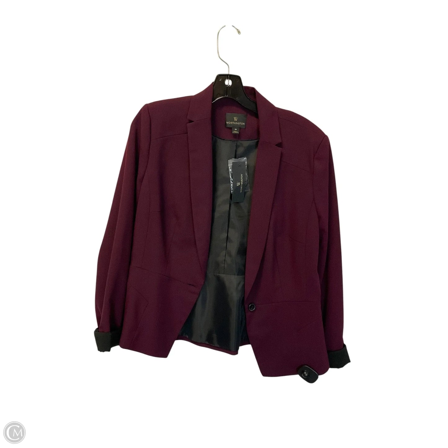 Blazer By Worthington In Purple, Size: 10