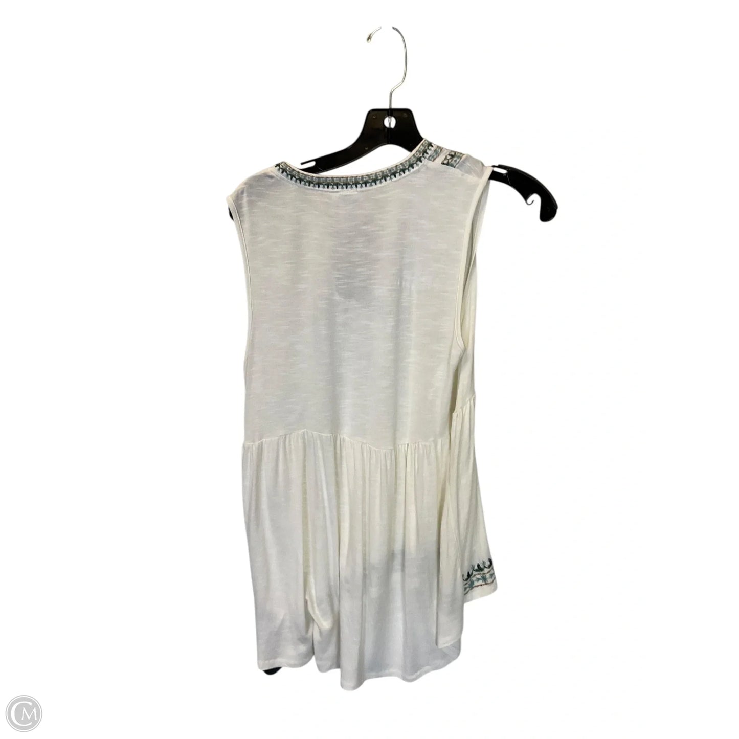 Top Sleeveless By Knox Rose In Cream, Size: Xs