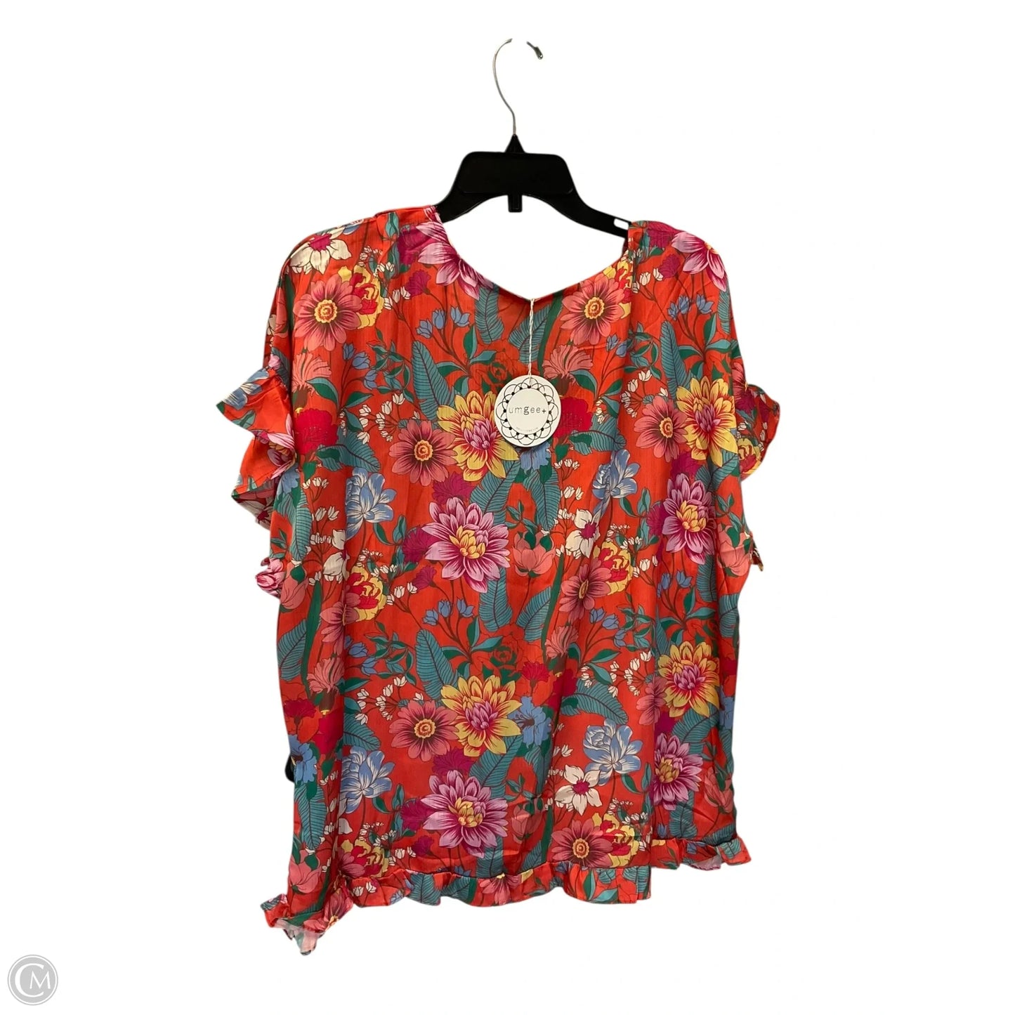 Top Short Sleeve By Umgee In Multi-colored, Size: Xl