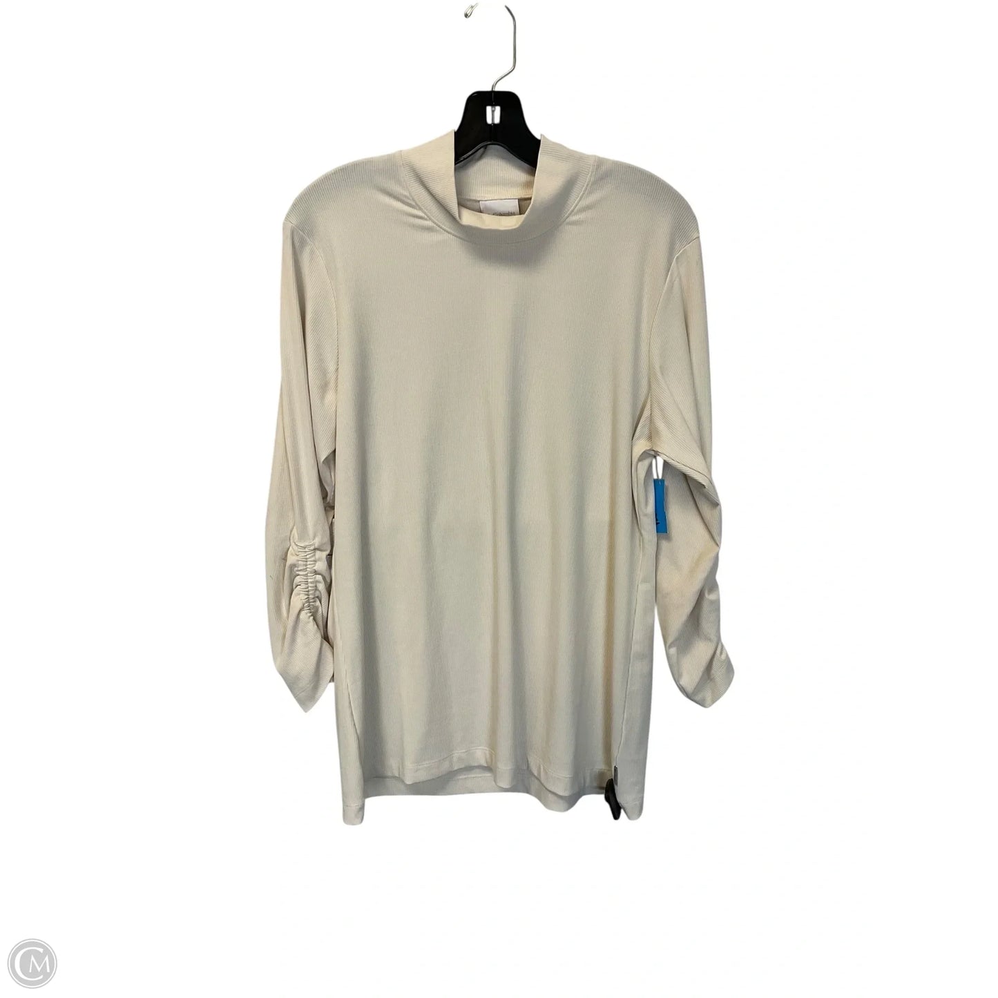 Top Long Sleeve Designer By Columbia In Cream, Size: L