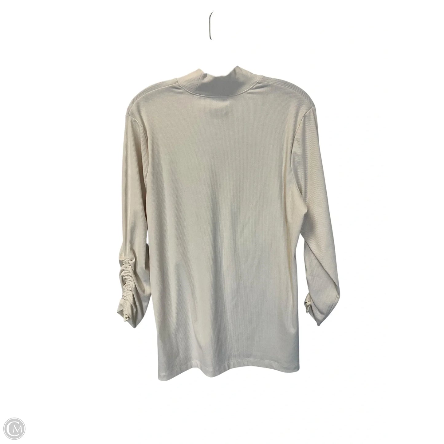 Top Long Sleeve Designer By Columbia In Cream, Size: L