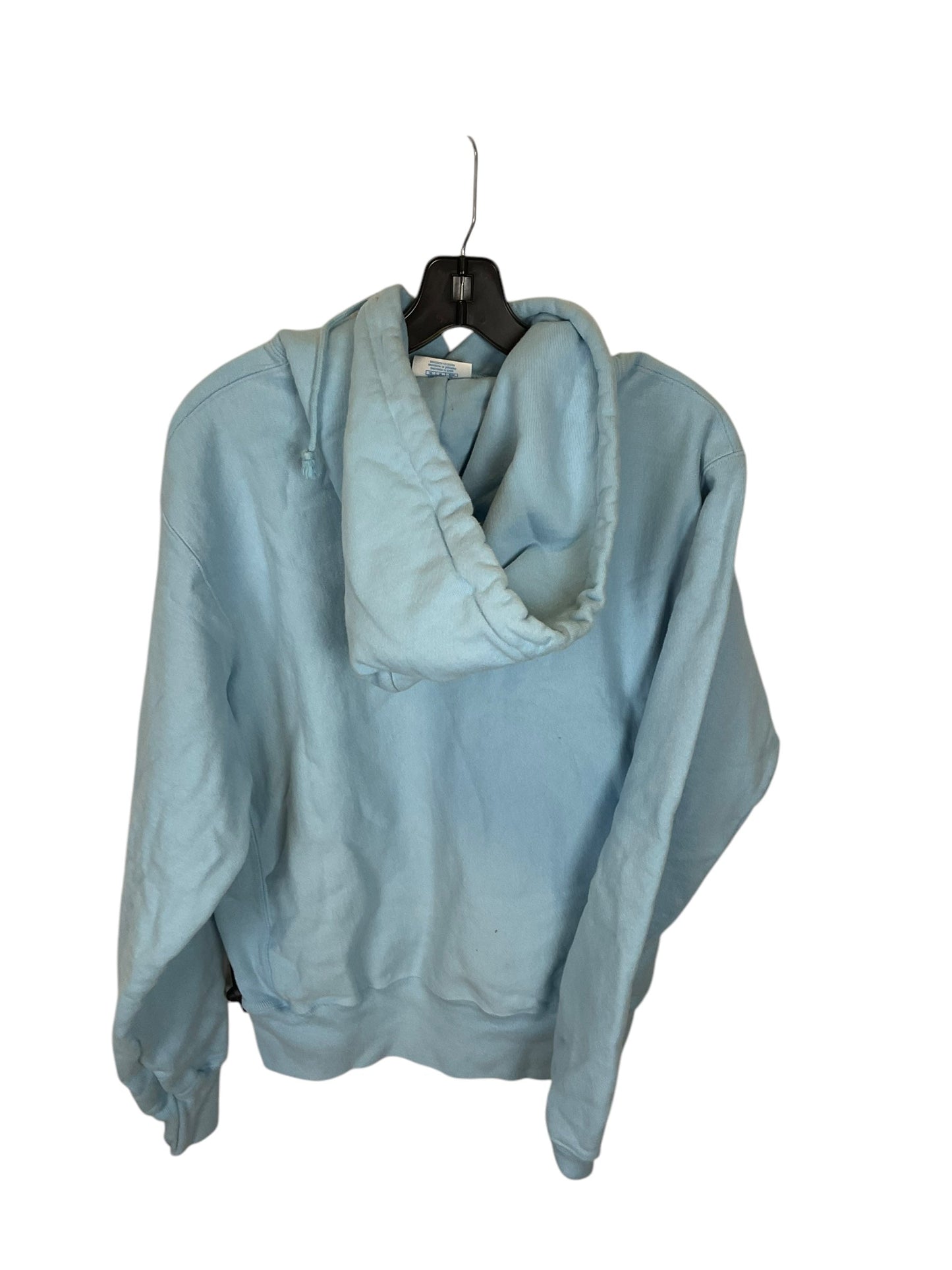 Sweatshirt Hoodie By Champion In Blue, Size: M