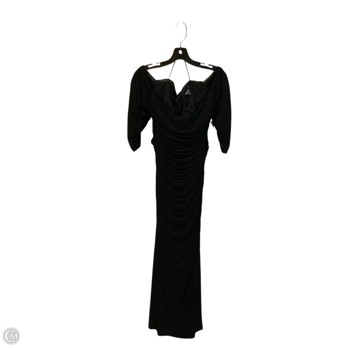 Dress Party Long By Badgley Mischka In Black, Size: 16