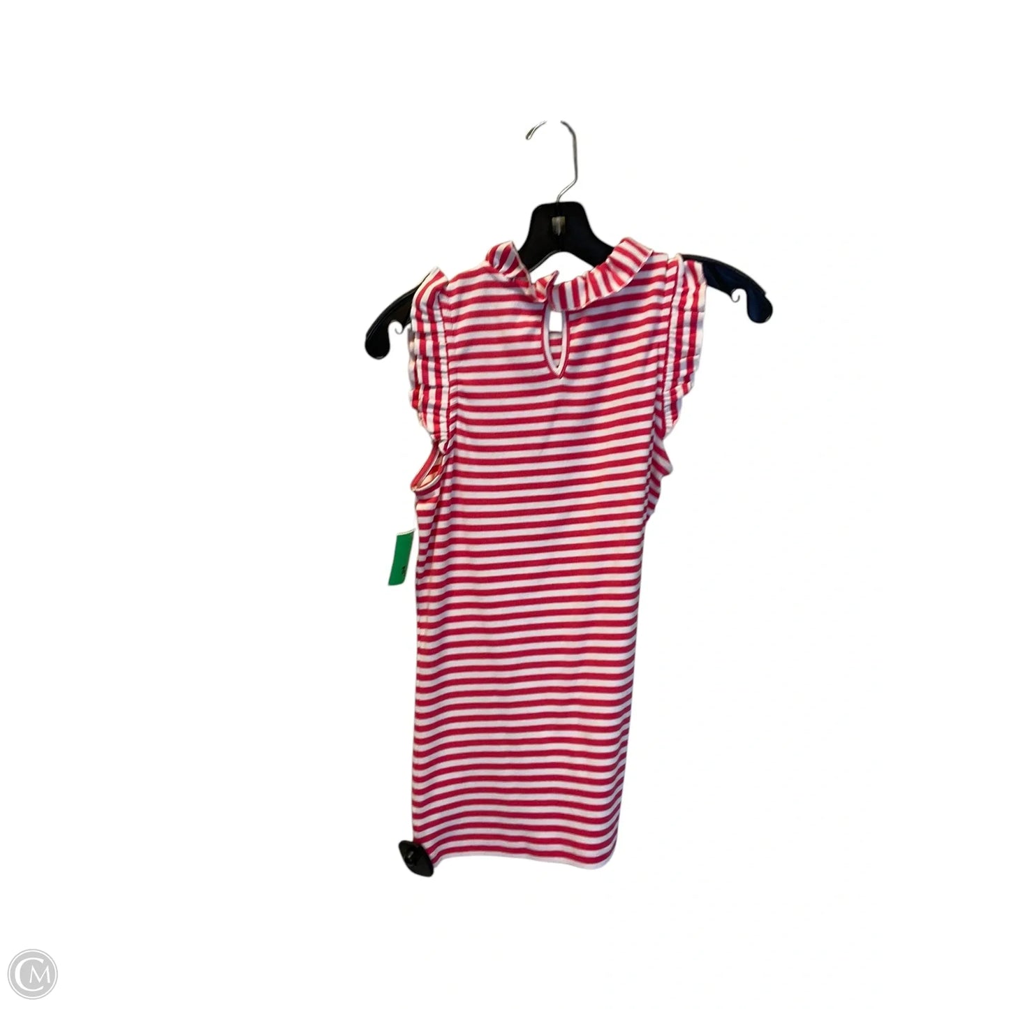 Top Sleeveless By Crown And Ivy In Pink & White, Size: S