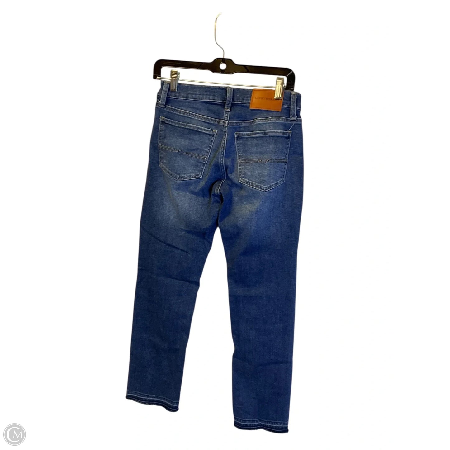 Jeans Straight By Lucky Brand In Blue Denim, Size: 4