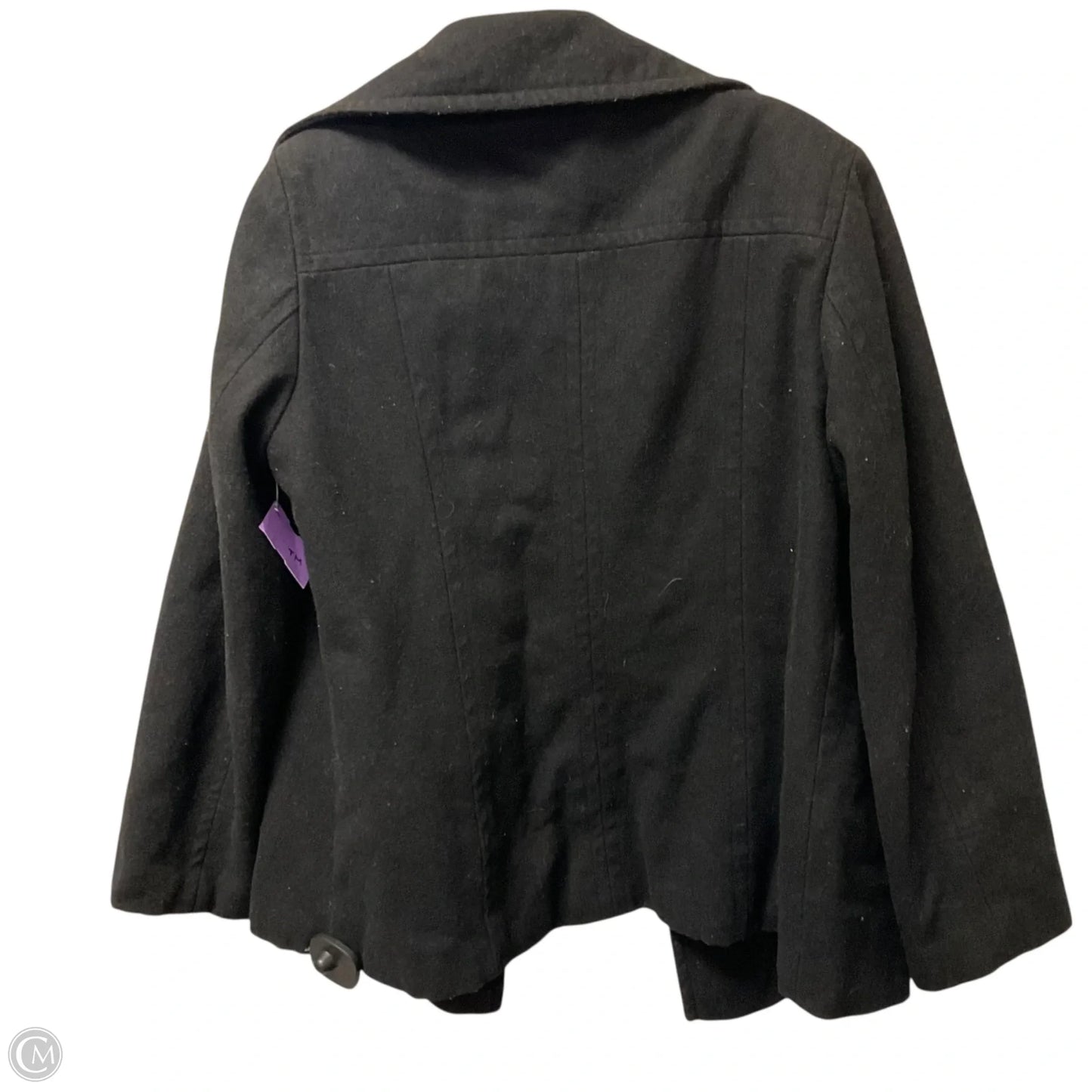 Coat Peacoat By Calvin Klein In Black, Size: L