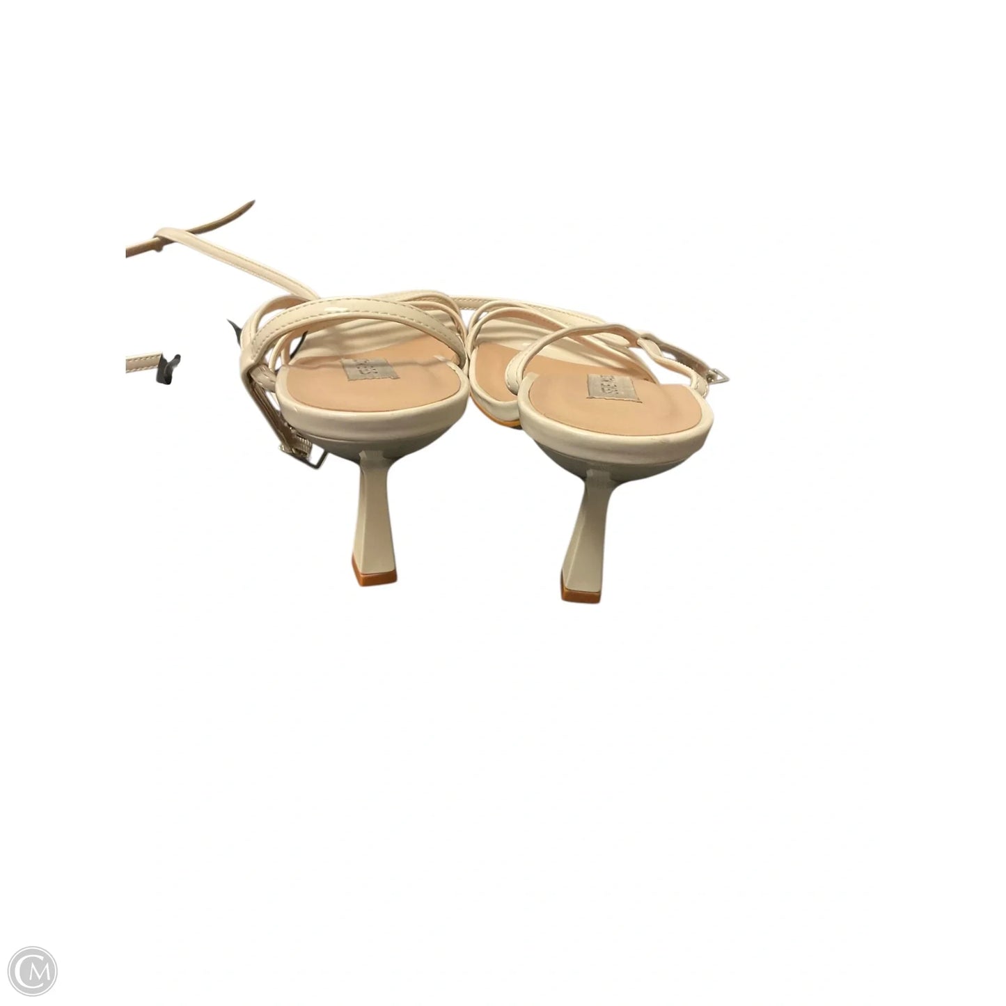 Sandals Heels Stiletto By Steve Madden In Cream, Size: 8.5