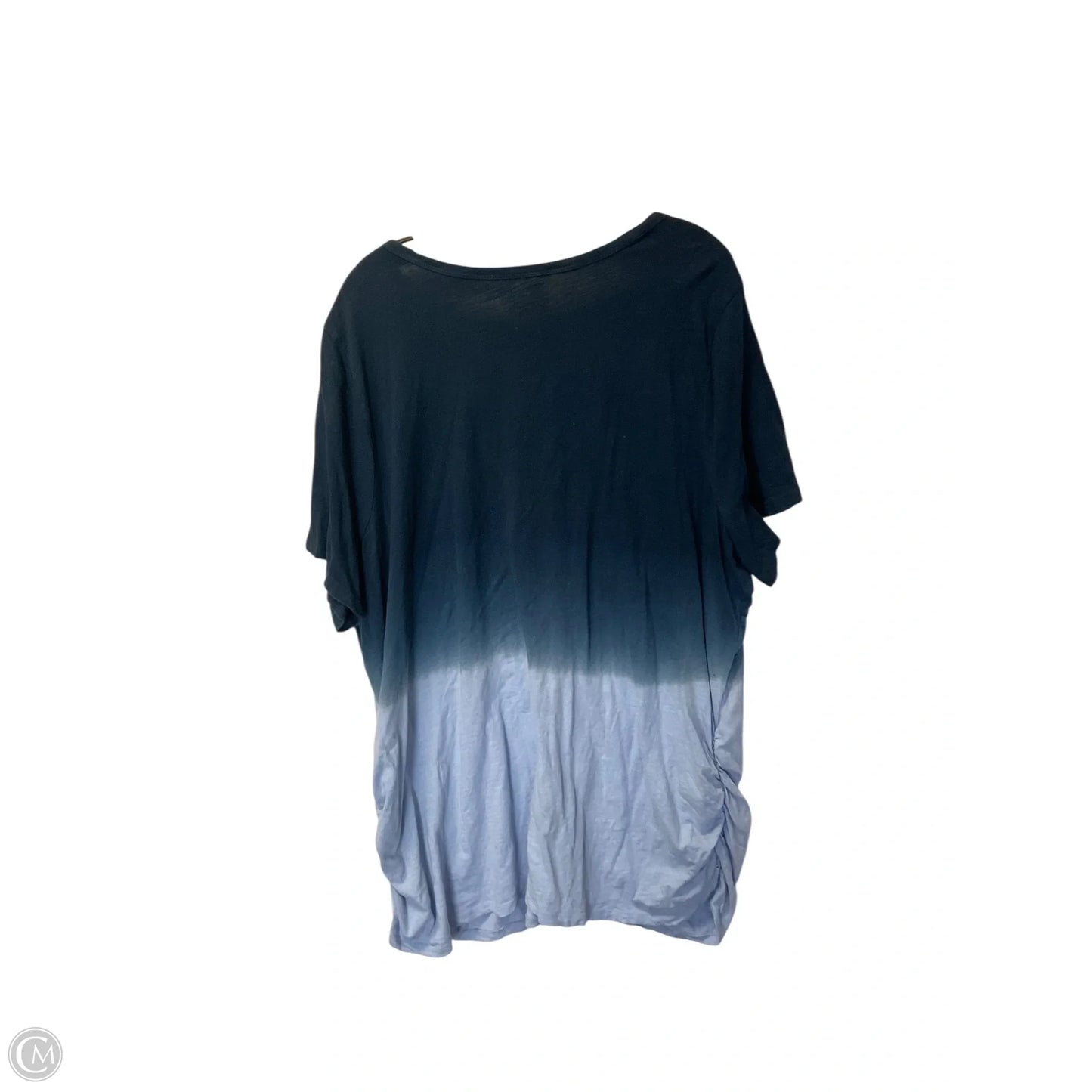 Top Short Sleeve Basic By Lane Bryant In Blue, Size: 2x