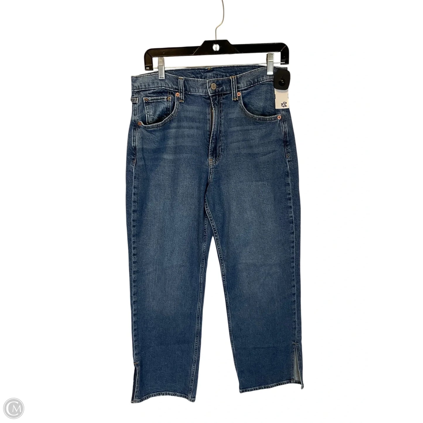 Jeans Straight By Gap In Blue Denim, Size: 8