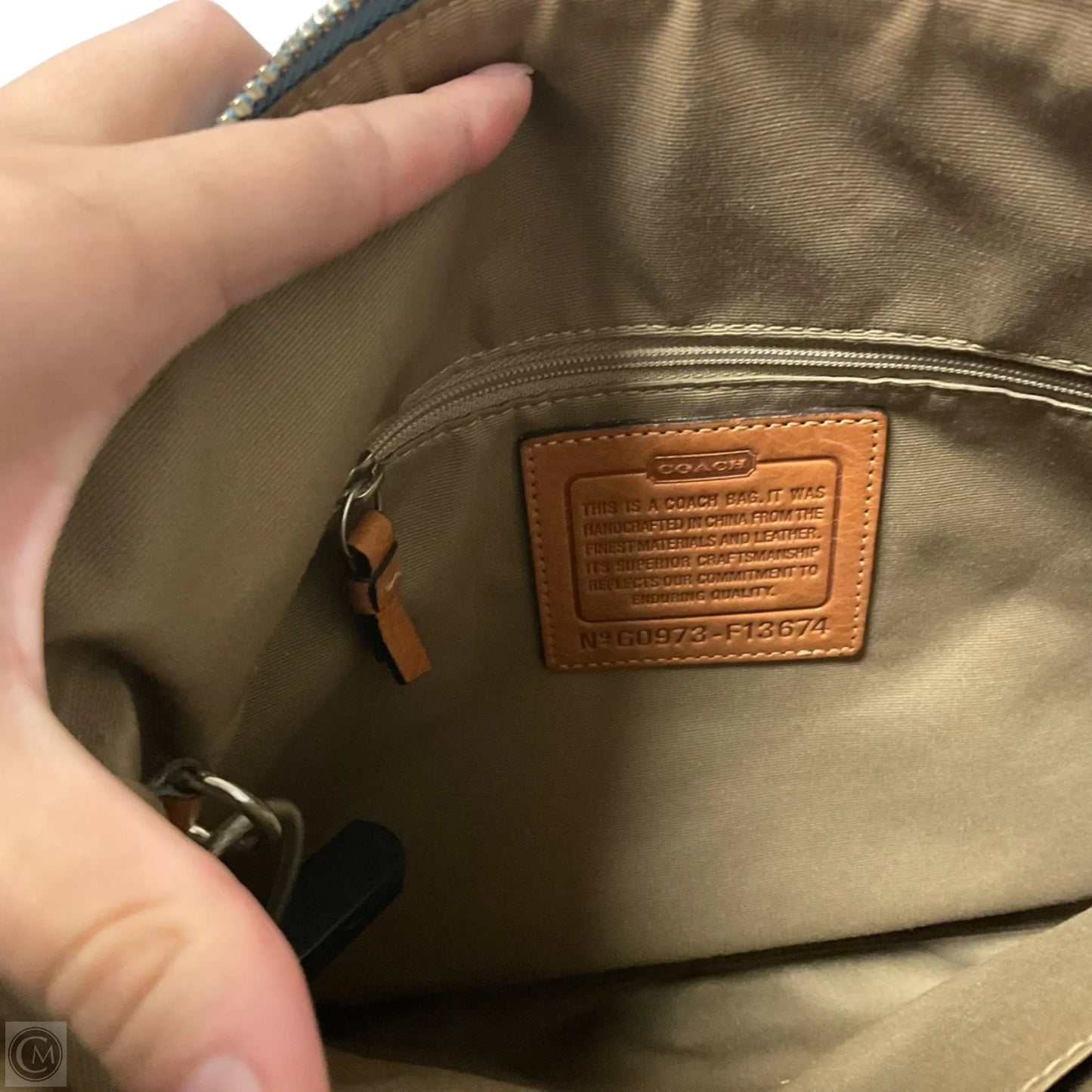 Crossbody Designer By Coach, Size: Medium