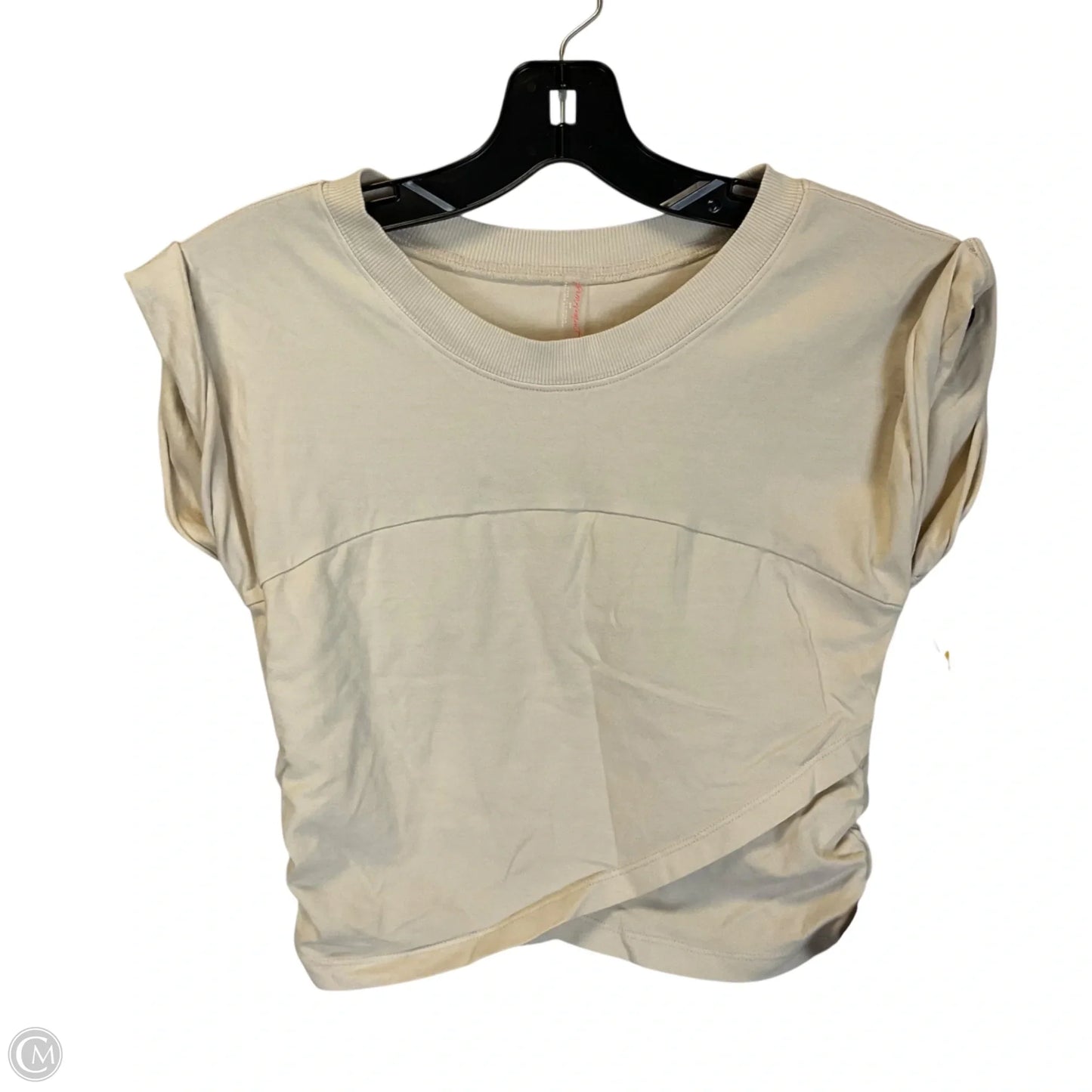 Top Short Sleeve By Free People In Cream, Size: S