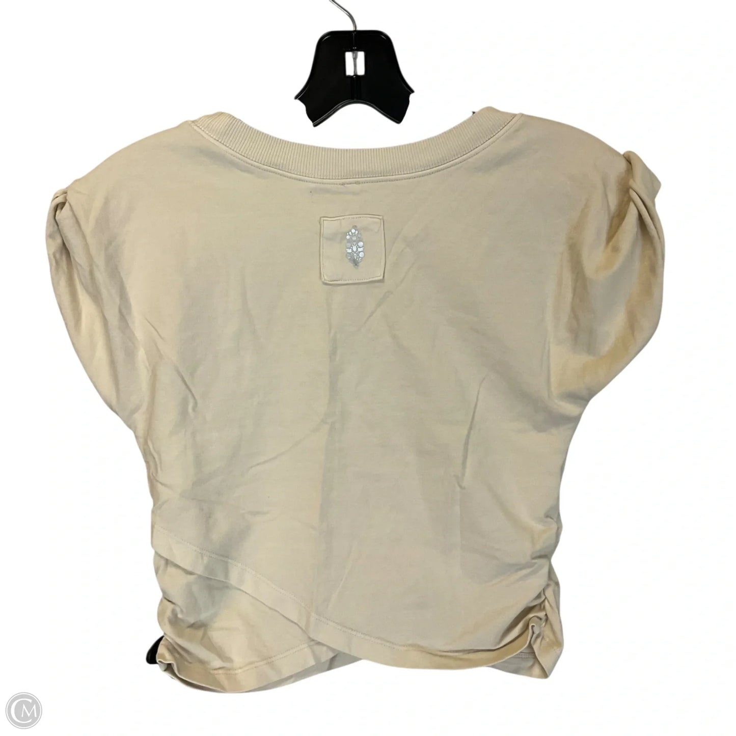Top Short Sleeve By Free People In Cream, Size: S