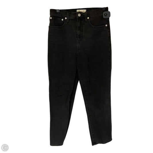 Jeans Straight By Madewell In Black Denim, Size: 2