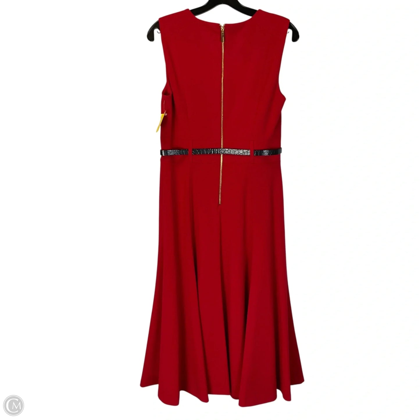 Dress Party Midi By Calvin Klein In Red, Size: 6