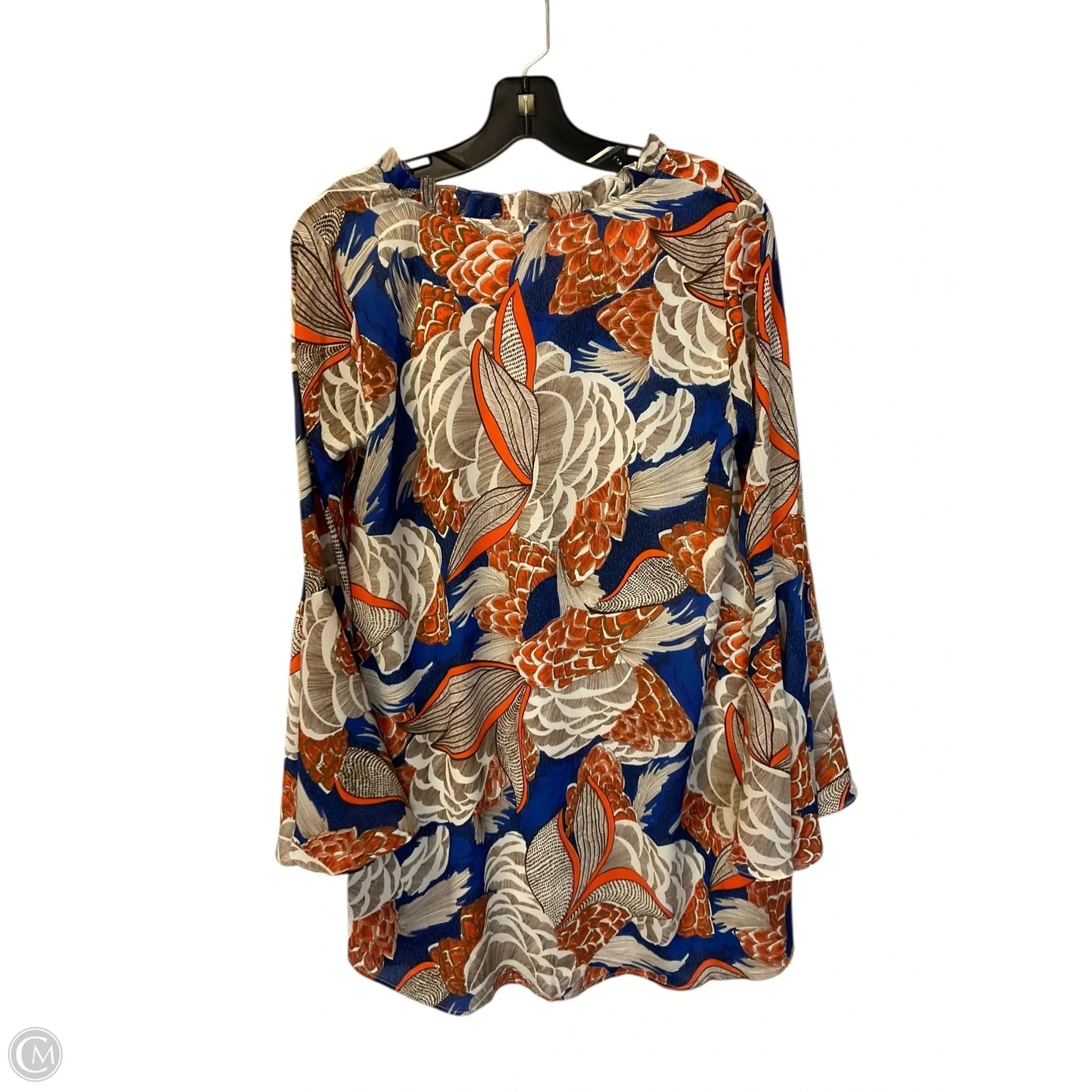 Dress Casual Short By Almost Pink In Blue & Orange, Size: S