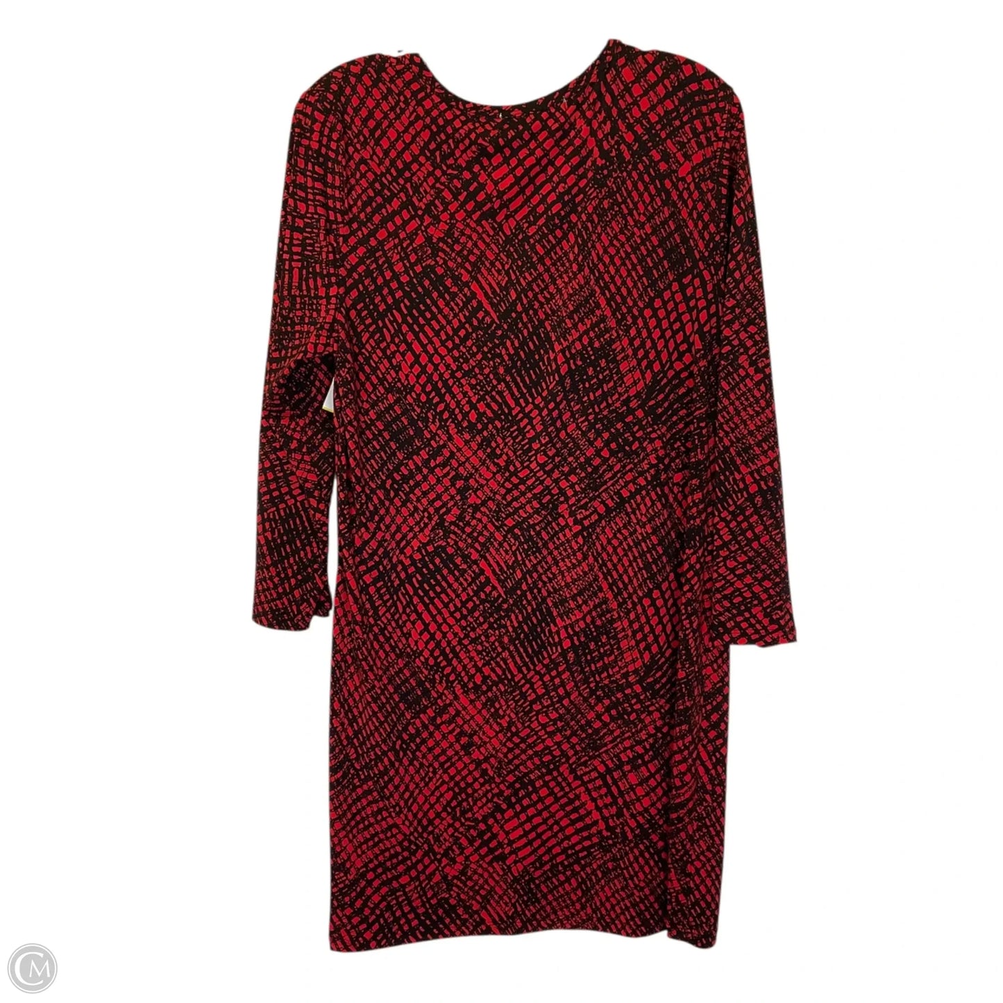 Dress Casual Short By Michael By Michael Kors In Black & Red, Size: L