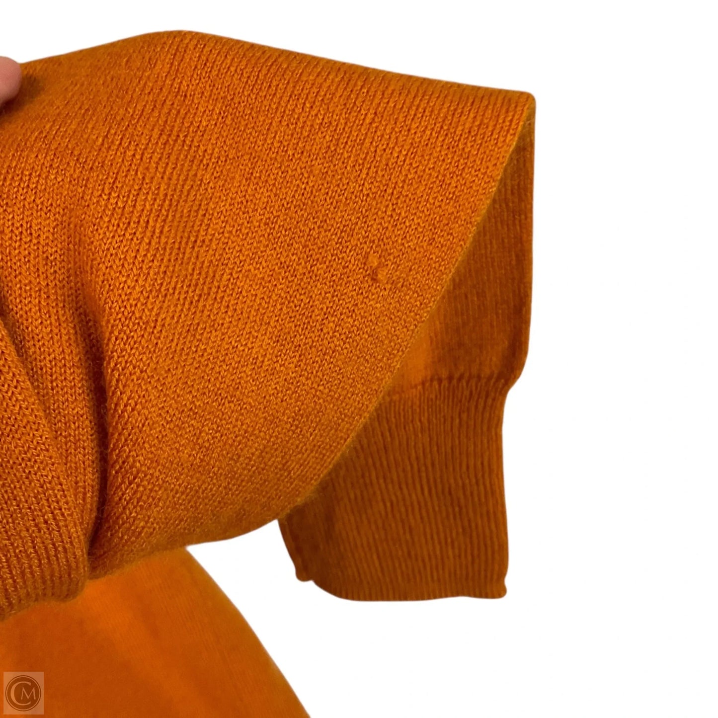 Top Long Sleeve By Madewell In Orange, Size: M