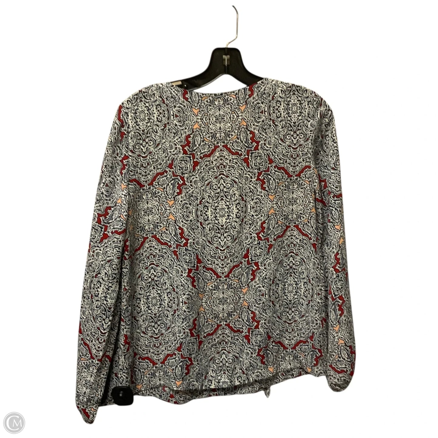 Top Long Sleeve By Laundry In Blue & Red & White, Size: Xs