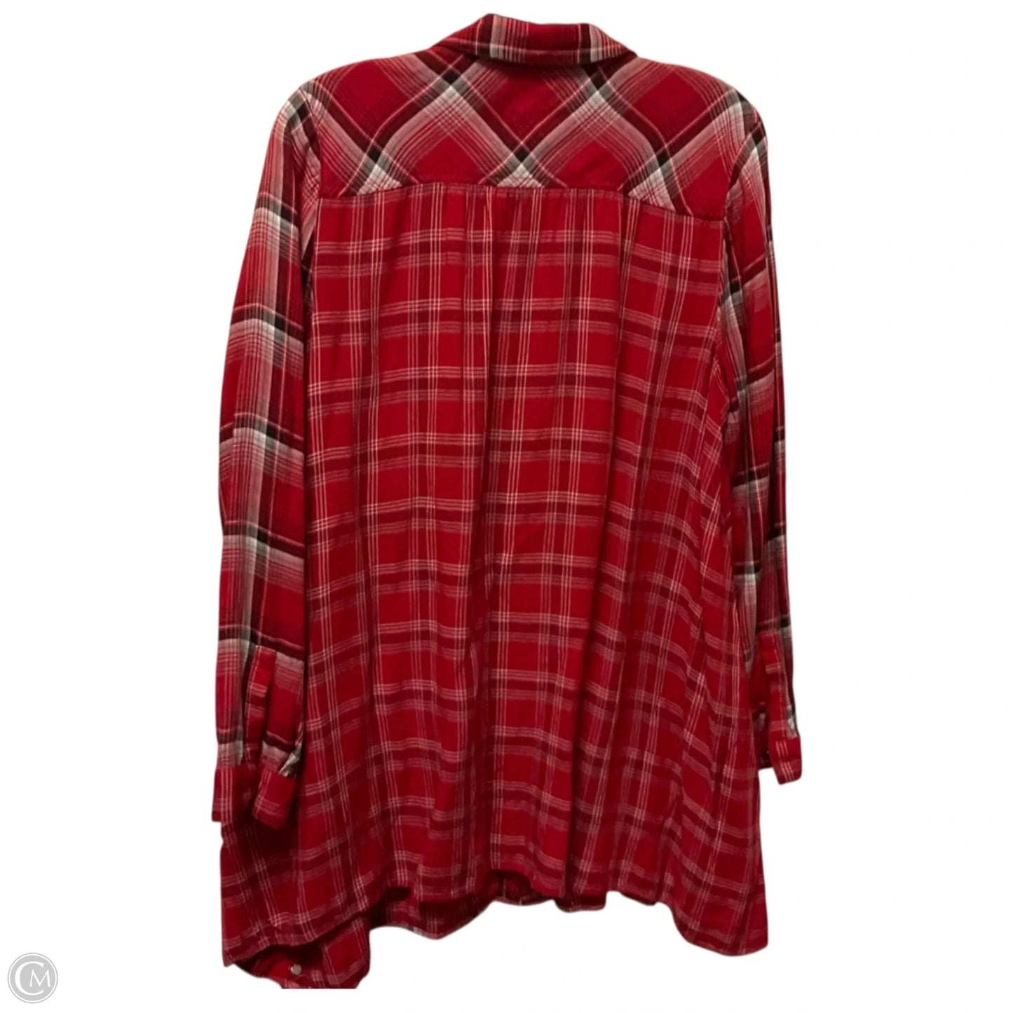 Tunic Long Sleeve By J. Jill In Red, Size: M