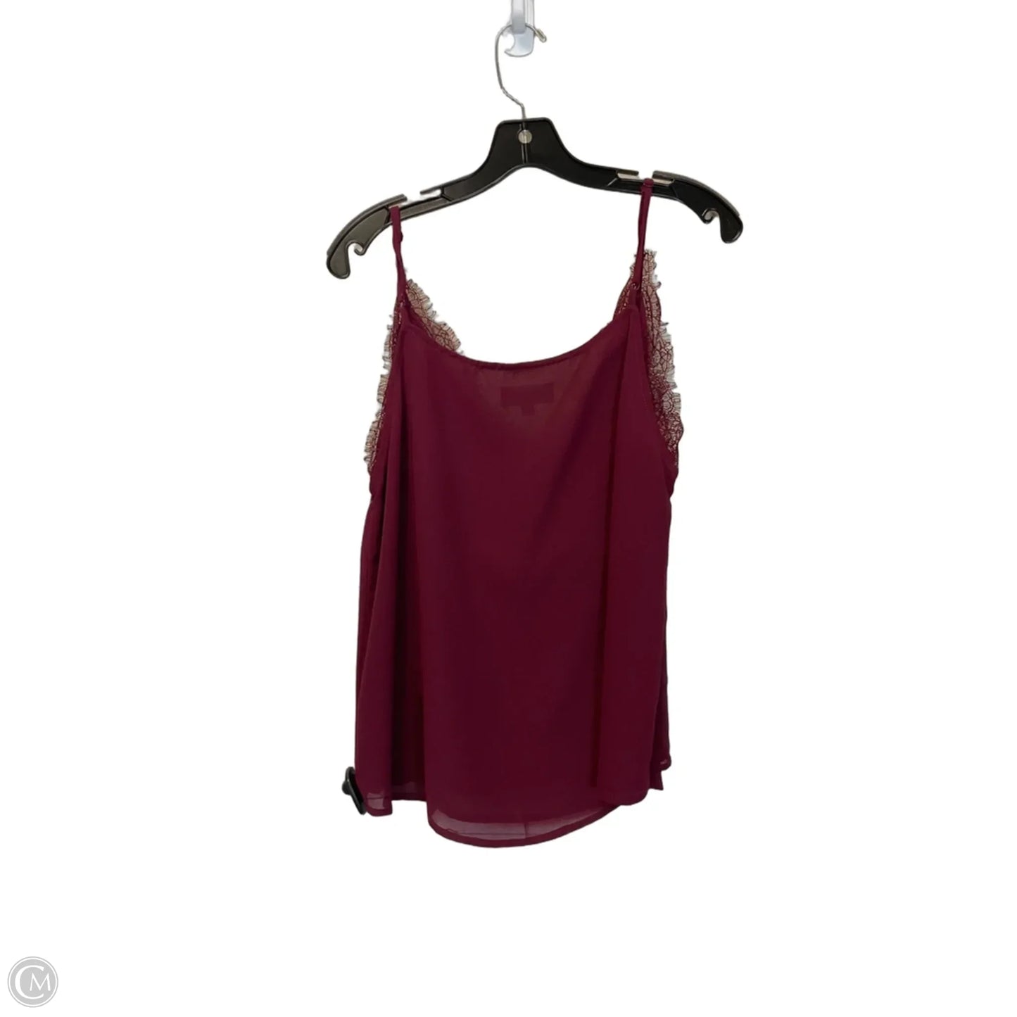 Top Sleeveless By Listicle In Maroon, Size: M
