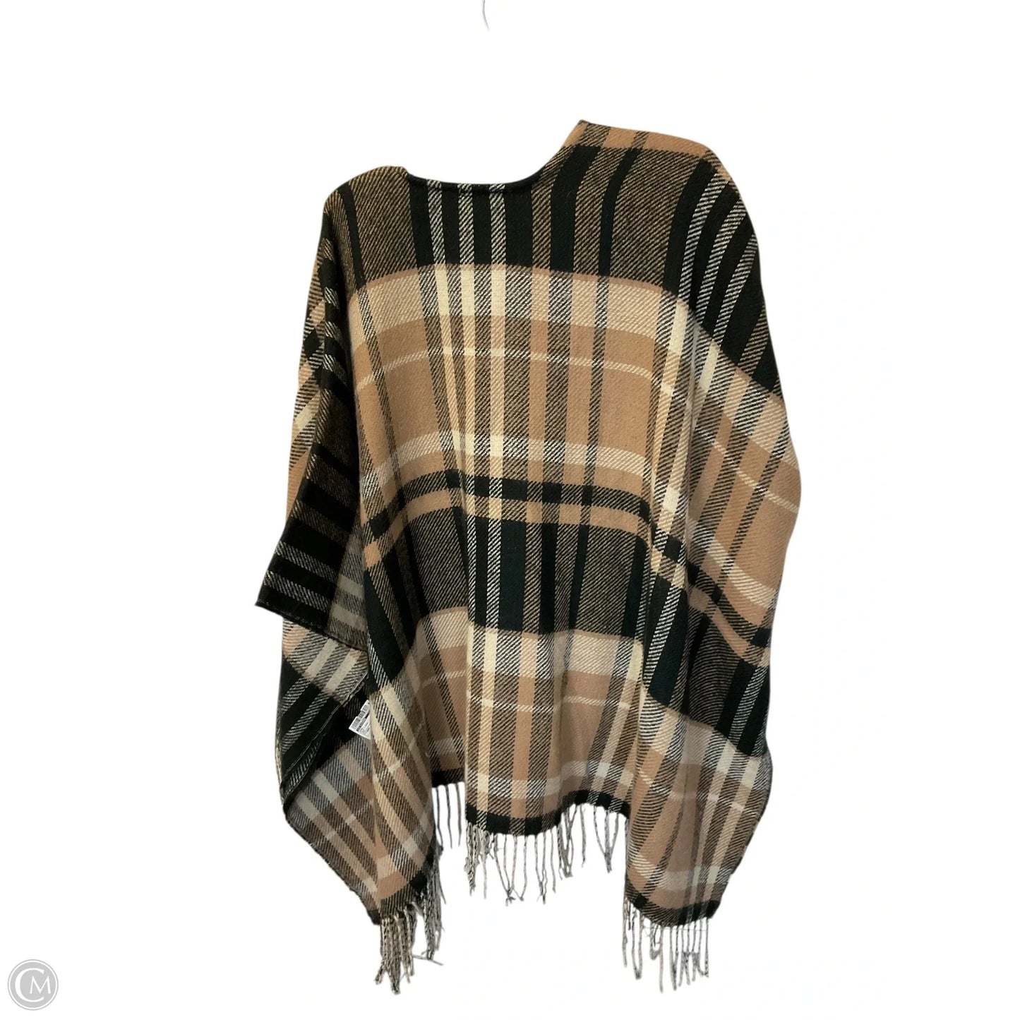 Shawl By Liz Claiborne In Black & Brown, Size: Osfm