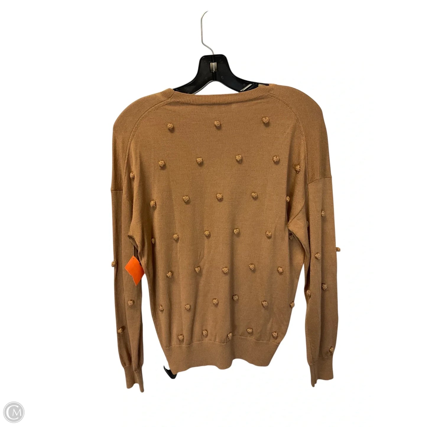 Top Long Sleeve By Theory In Tan, Size: M