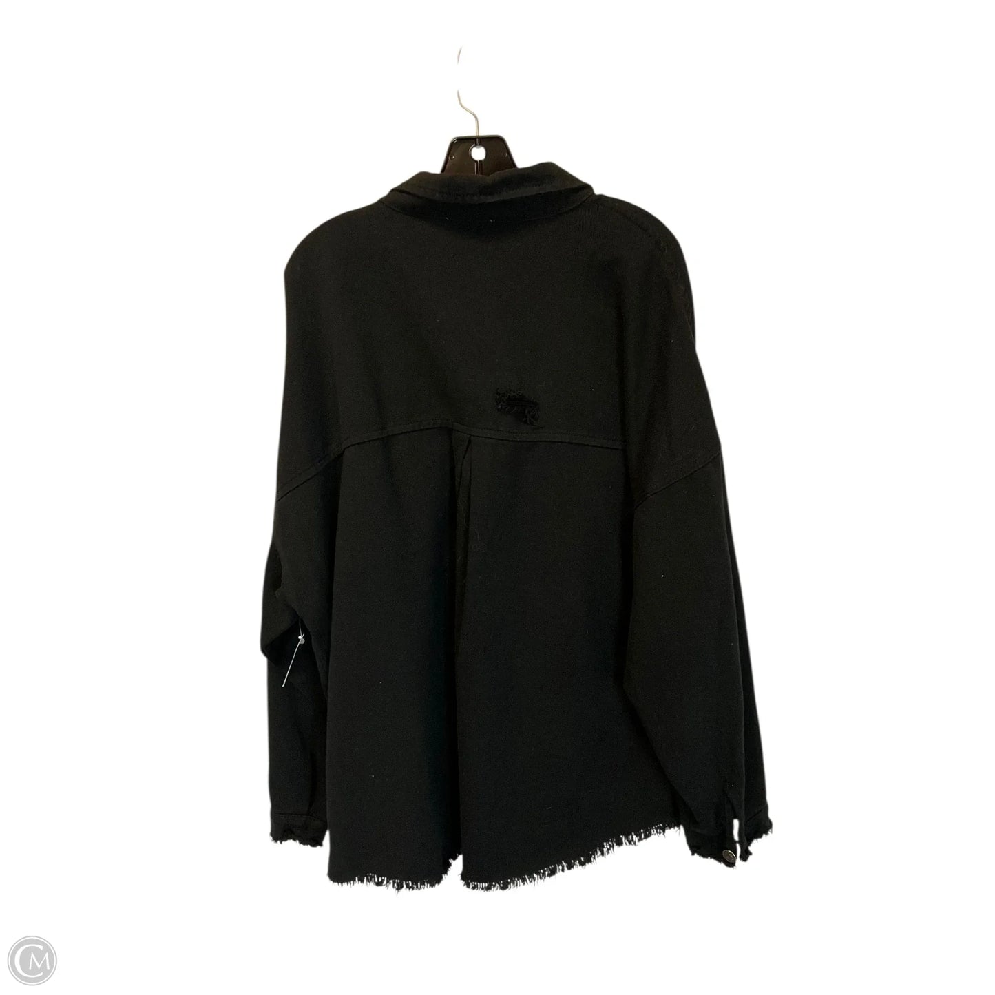 Jacket Denim By Mudpie In Black Denim, Size: M