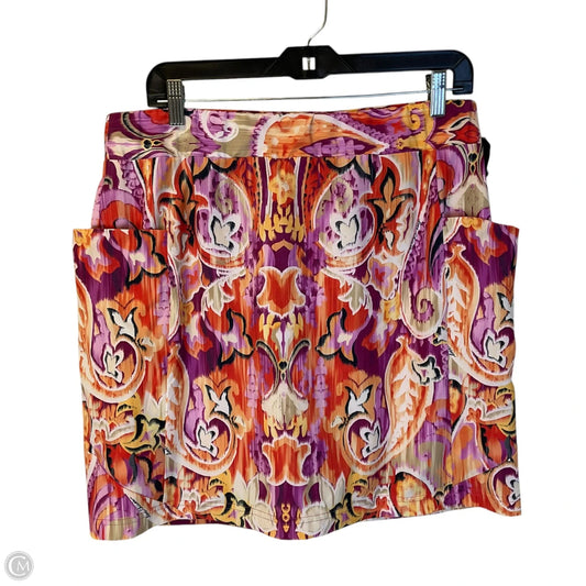 Skirt Mini & Short By Chicos In Purple, Size: 12